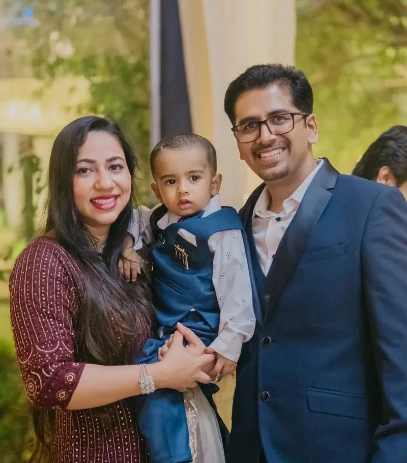 Dr Chirag Madaan, Dr Shruti Malik and their son Praansh