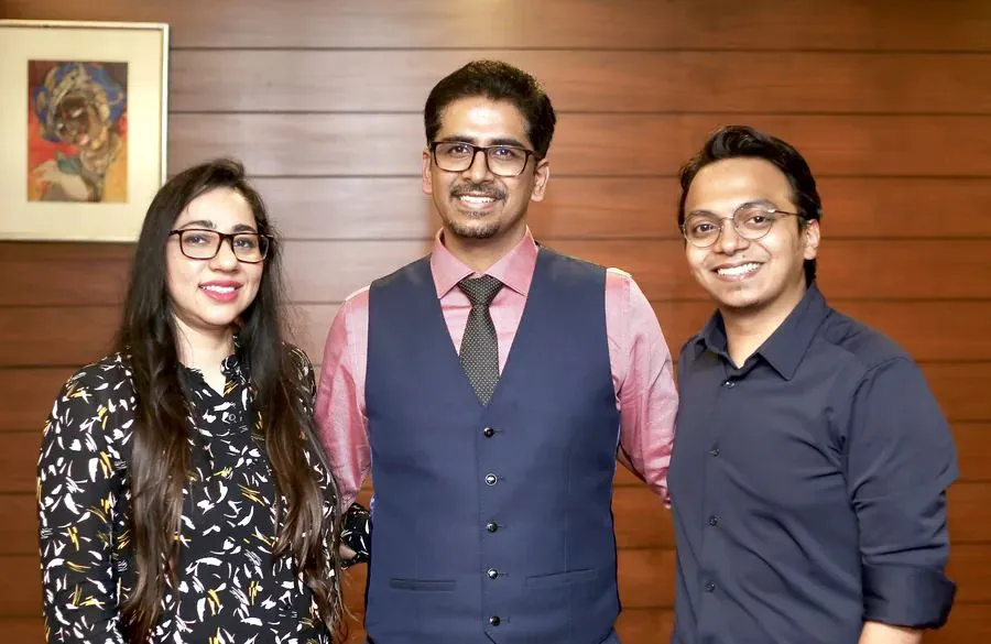 Dr Shruti Malik, Dr Chirag Madaan and Dr Mustafa Baig, the Intellect Medicos team